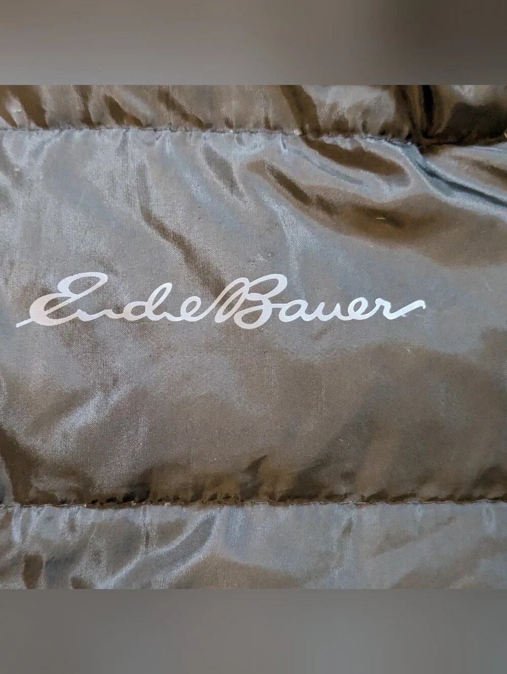 Eddie Bauer Microlight 650 Down Puffer Jacket Men's Small Black Packable